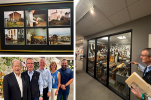 Collage of photos of Garcia group artifacts and WFFSA Past Presidents.